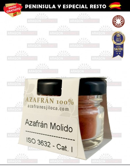 azafran de calidad molido