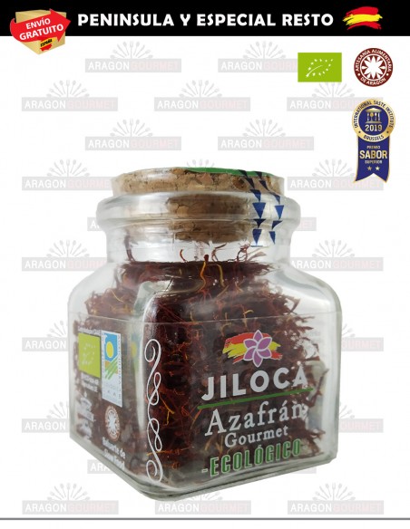 Azafrán Ecológicoen bote de cristal mediano