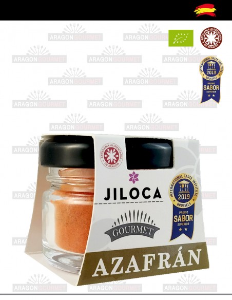 Azafrán bio molido del Jiloca