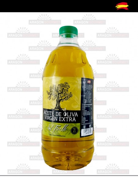 Huile d'arbequina de première extraction à froid 2 litres