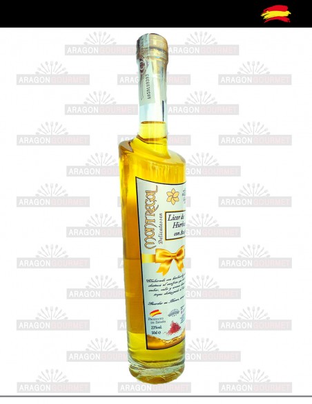 digestive liquor with small saffron
