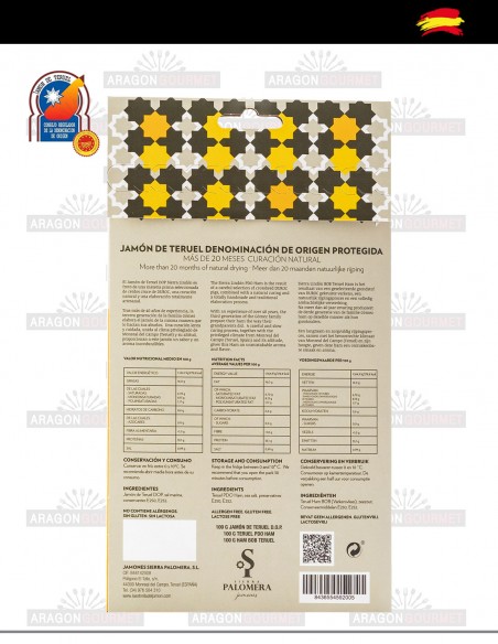 Teruel ham filleted after