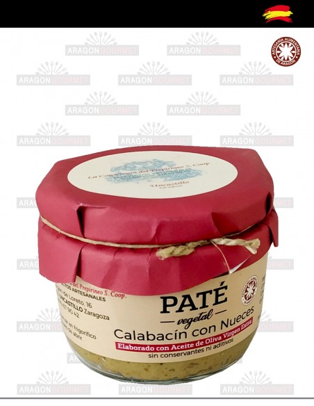 pate vegetal de calabacin con nueces
