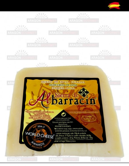 queso curado con premios albarracín