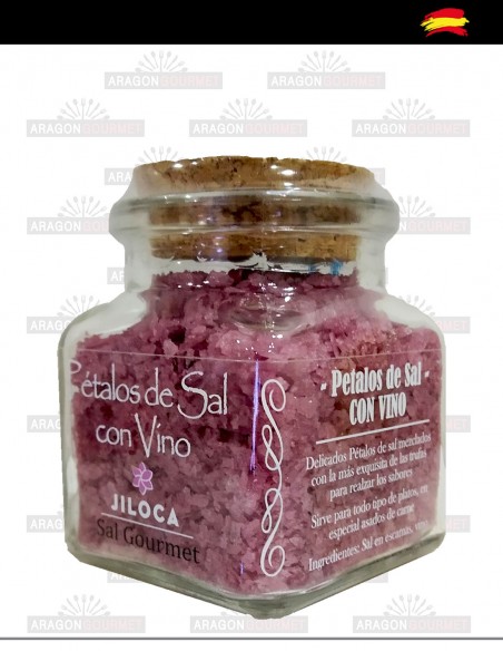 escamas de sal con vino