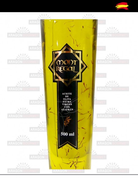 Quality Spanish oil with saffron