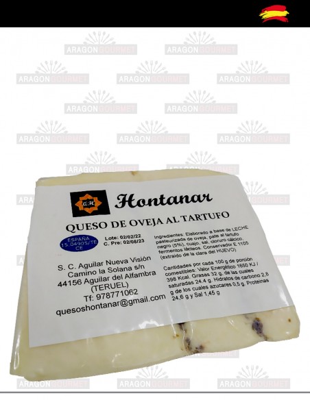 Cheese with truffle pate
