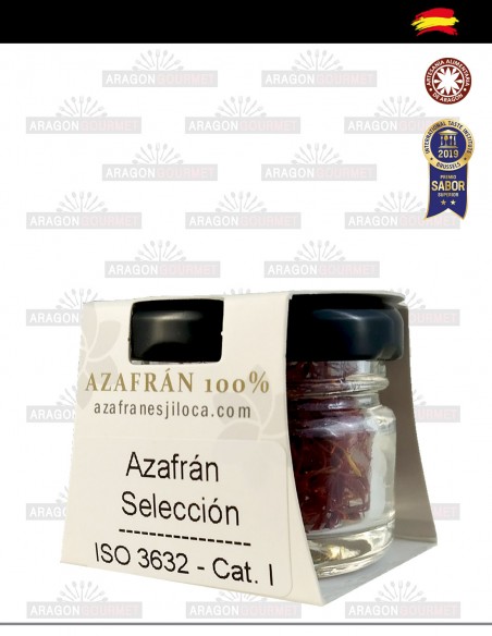 saffron in glass jar back right side