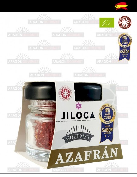 safran de teruel biologique en petit pot côté gauche