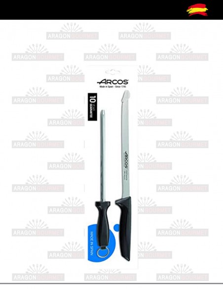 Couteau Arcos et Chaira emballés