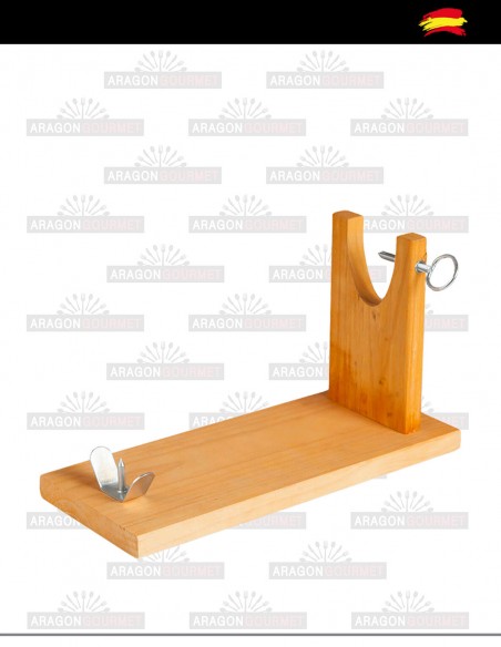 wooden ham holder
