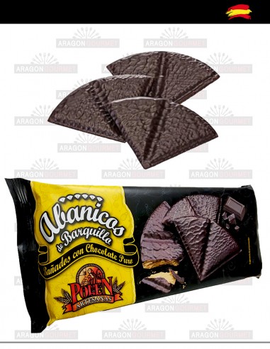 Abanicos de Barquillo y Chocolate