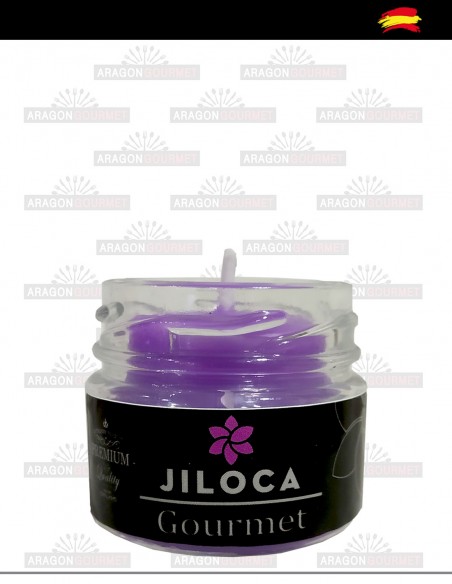 open mini violet candle