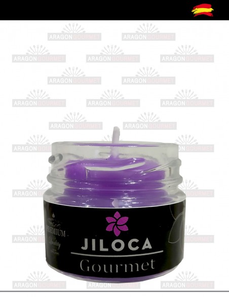 mini vela violeta  abierta