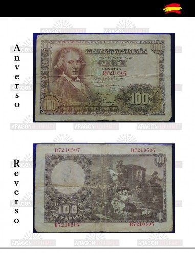Billet de 100 pesetas de 1948