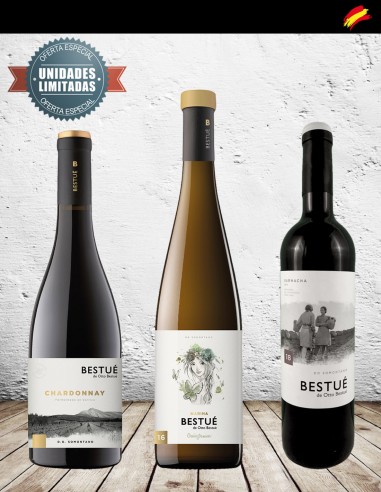 Lote 3 vinos Bestué