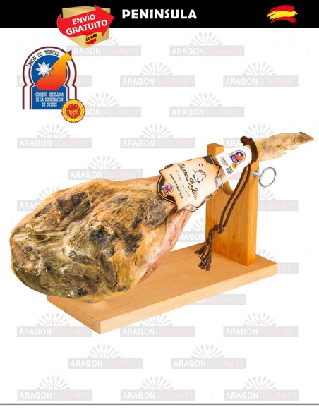Jambon de Teruel avec support à jambon