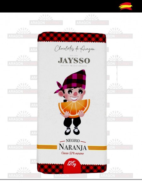 Chocolate Negro con naranja confitada