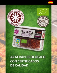 Couverture du coffret cadeau de safran bio