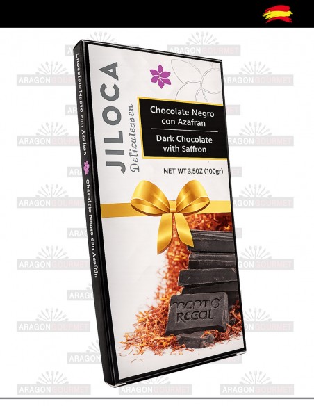 Choco negro al azafrán del Jiloca