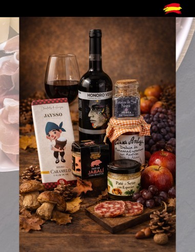 Portada Lote Gourmet con Vino y Delicatessen