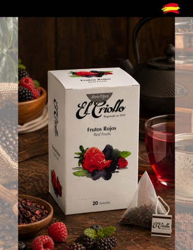 infusión frutos rojos en sobres