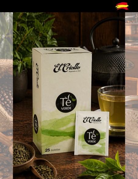 green tea infusion in sachets