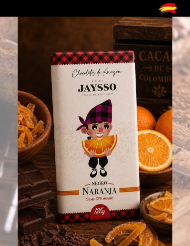 Chocolate negro naranja Confitada portada