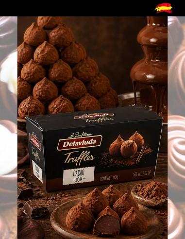 Trufas de Cacao Delaviuda portada