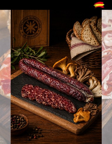 saucisse enrobée de cèpes