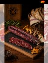 sausage with boletus mushrooms cover