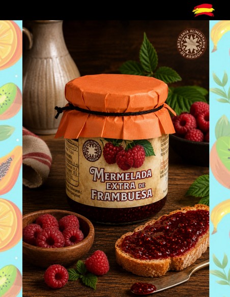 Confiture de framboises gourmande