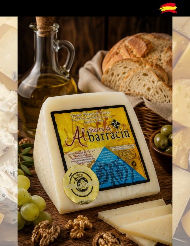 Morceau de fromage Albarracín à pâte molle
