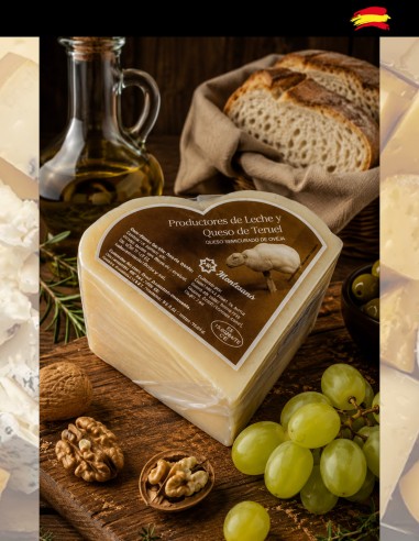 Wedge of semi-cured Teruel cheese (cover)