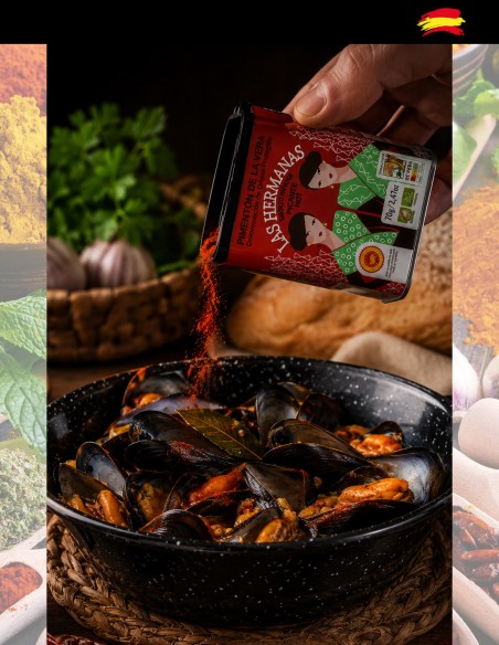Spicy mussels with paprika