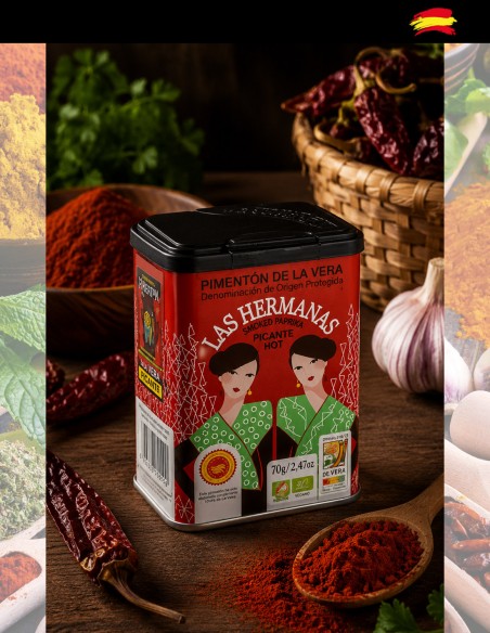 Boîte de paprika épicé