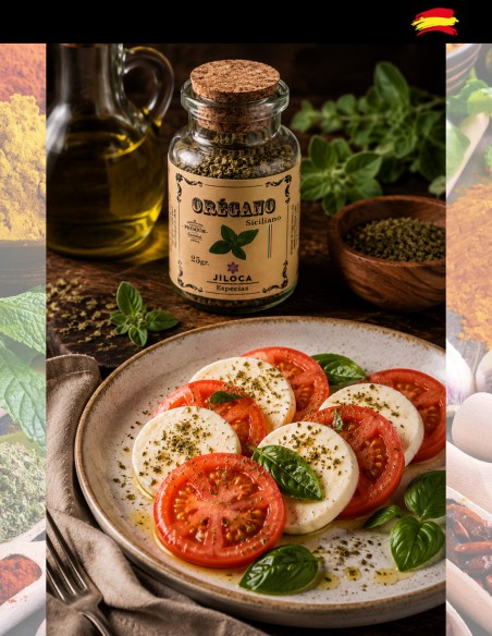 Receta oregano tomate queso